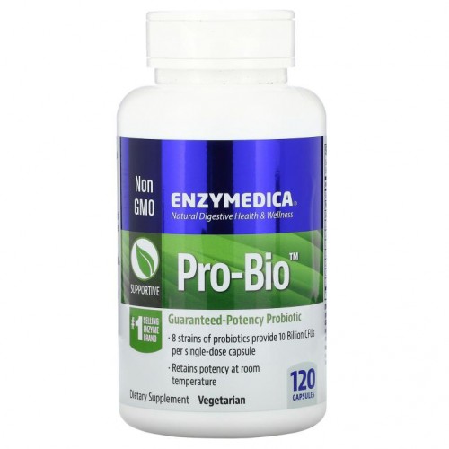 Enzymedica, Pro-Bio, 효능 보장 프로바이오틱, 캡슐 120정