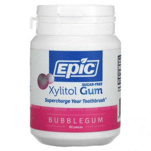 Epic Dental, 자일리톨 검, 설탕 무함유, 버블검, 50개입