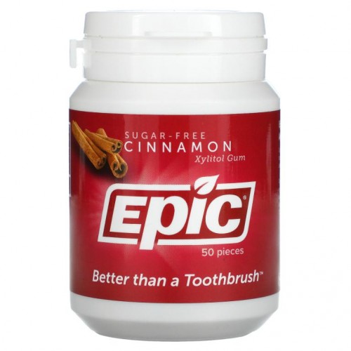 Epic Dental, 시나몬 껌, 50 피스