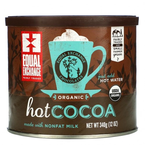 Equal Exchange, 유기농 핫 코코아, 340g(12oz)