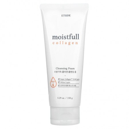 Etude, Moistfull Collagen, Cleansing Foam, 5.29 oz (150 g)