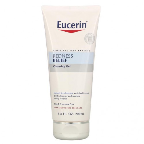 Eucerin, 홍조 완화, 클렌징 젤, 무향, 200ml(6.8fl oz)