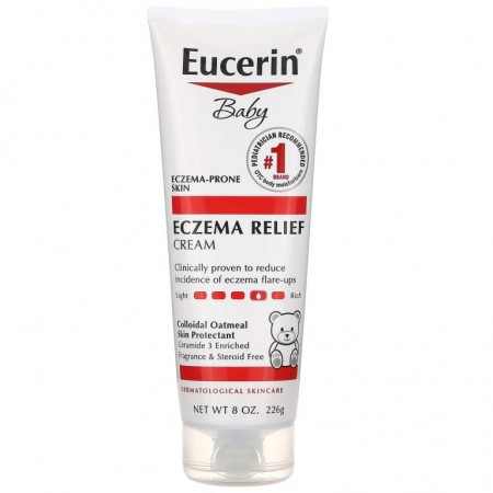 Eucerin, 아기용, 습진 완화제, 크림, 226g(8oz)