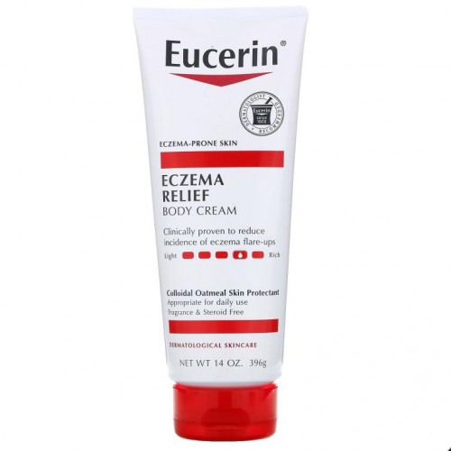 Eucerin, 습진 완화, 바디 크림, 향료 무함유, 396g(14oz)
