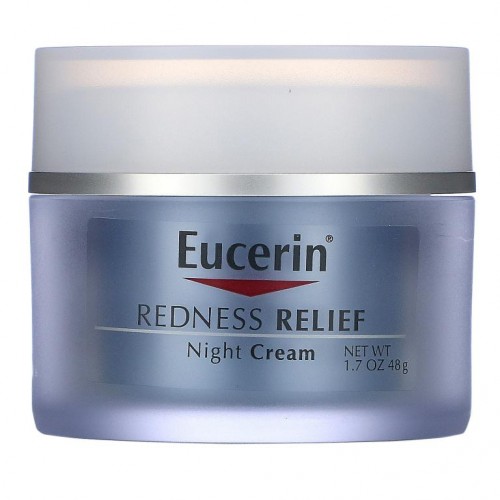 Eucerin, 홍조 완화, 피부과 스킨케어, 나이트 크림, 48g(1.7oz)