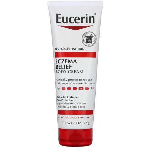 Eucerin, 습진 완화 바디 크림, 습진성 피부, 무향, 8.0 oz (226 g)