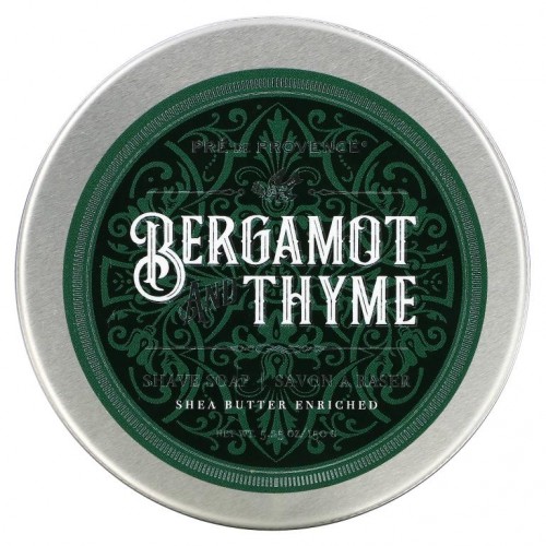 European Soaps, Shave Soap, Bergamot and Thyme, 5.25 oz (150 g)