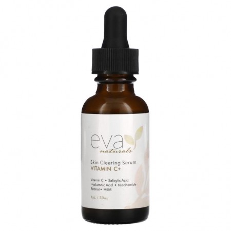 Eva Naturals, 스킨 클리어링 세럼, 비타민C+, 30ml(1oz)