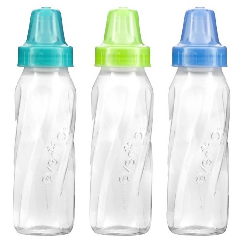 Evenflo Feeding, Classic Bottles, Standard, 0+ Months, Slow, 3 Bottles, 8 oz (240 ml) Each