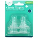 Evenflo Feeding, Classic Nipples, Standard, 3+ Months, Medium, 4 Nipples