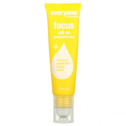 Everyone, 롤온 아로마테라피, 포커스, 10ml(0.33fl oz)