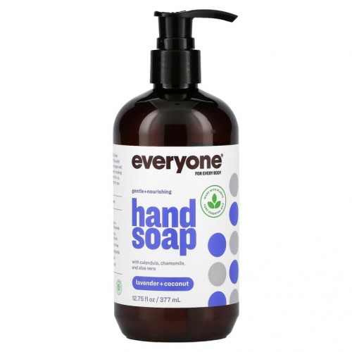 Everyone, 핸드 솝, 라벤더 + 코코넛, 377ml(12.75fl oz)