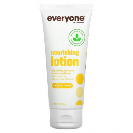 Everyone, 너리싱 로션, 코코넛 + 레몬, 59ml(2fl oz)