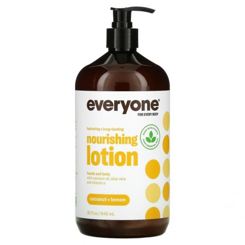Everyone, 에브리원 로션, 3 in 1, 코코넛 + 레몬, 946ml(32fl oz)
