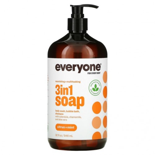 Everyone, 3-in-1 솝, 시트러스 및 민트 함유, 946ml(32fl oz)