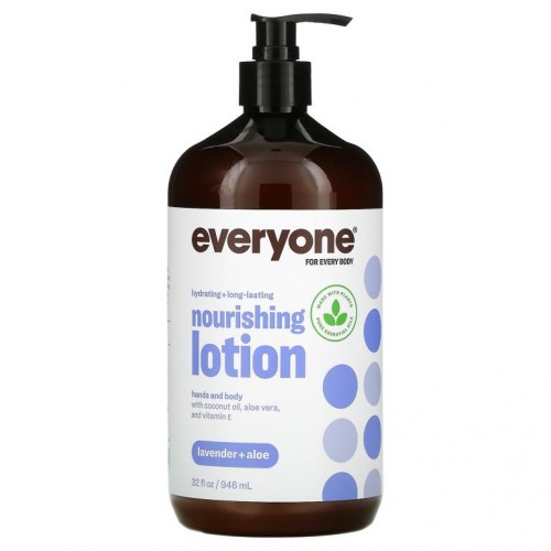 Everyone, Everyone Lotion, 3 in 1, 라벤더 + 알로에, 946 ml(32 fl oz)