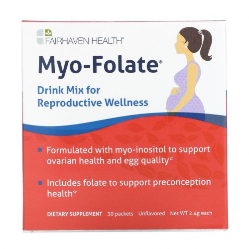 Fairhaven Health, Myo-Folate, 생식 건강을 위한 드링크 믹스, 무맛, 30팩, 각 2.4g