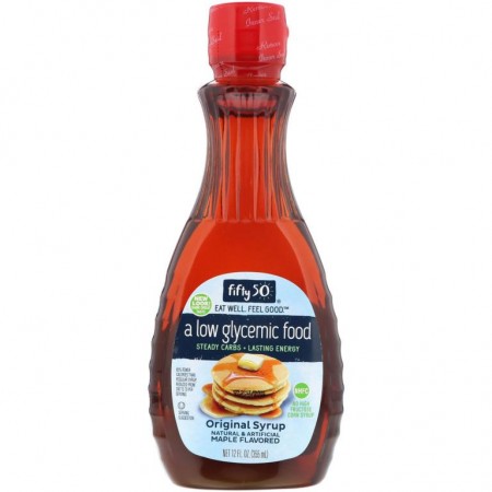 Fifty 50, 오리지널 시럽, 메이플 향, 355ml(12fl oz)
