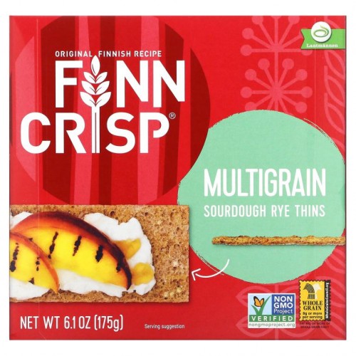 Finn Crisp, 멀티 곡물 사워도우 호밀 씬, 175g(6.2oz)