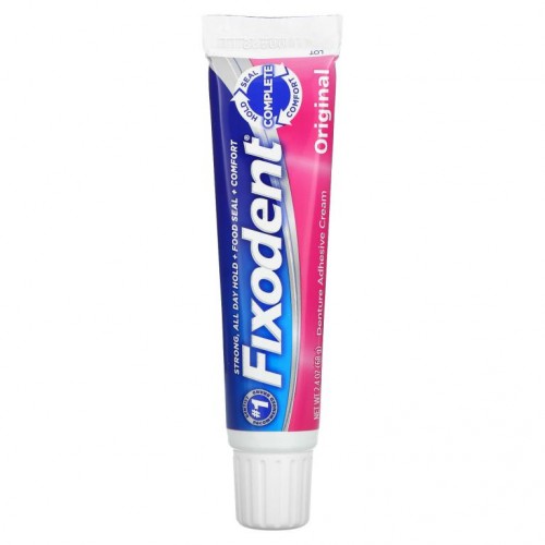 Fixodent, Denture Adhesive Cream, Original, 2.4 oz (68 g)