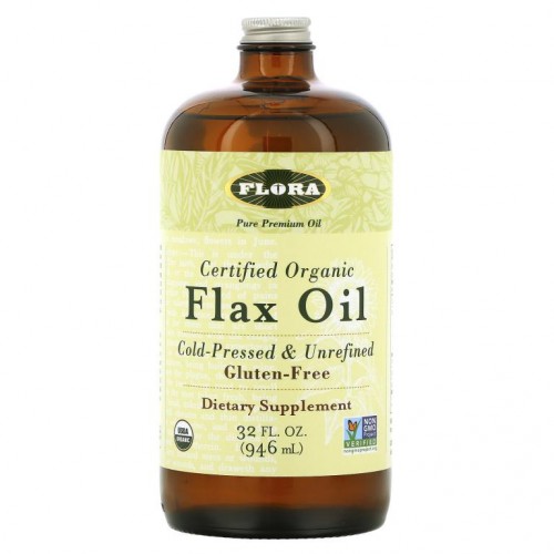 Flora, 인증된 유기농 아마 오일, 32 fl oz (946 ml)