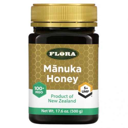 Flora, 마누카 꿀, MGO 100+, 500g(17.6oz)