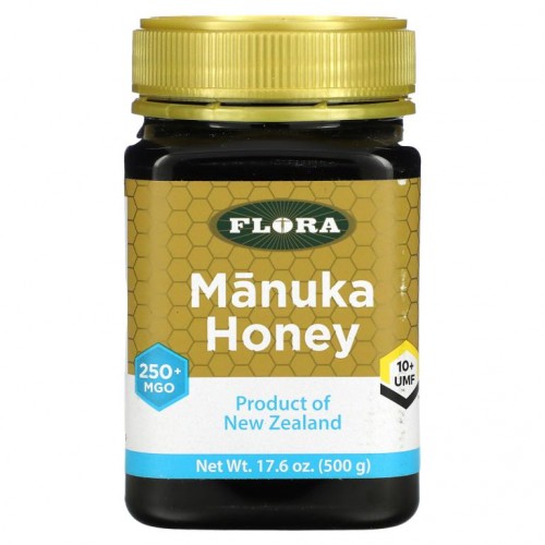 Flora, 마누카 꿀, MGO 250+, 500g(17.6oz)
