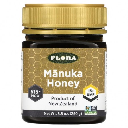 Flora, 마누카 꿀,mgO 515+, 250g(8.8oz)