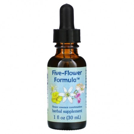 Flower Essence Services, 다섯 가지 꽃 포뮬라, 플라워 에센스 콤비네이션, 30ml(1fl oz)