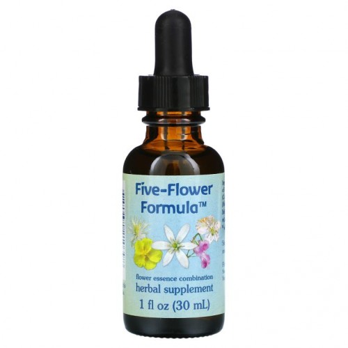 Flower Essence Services, 다섯 가지 꽃 포뮬라, 플라워 에센스 콤비네이션, 30ml(1fl oz)