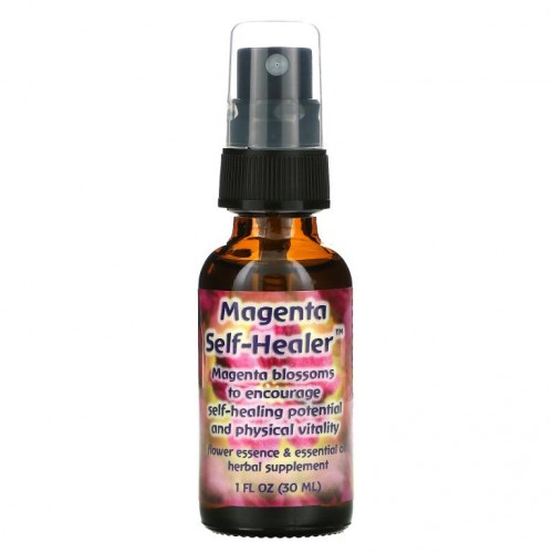 Flower Essence Services, 마젠타 셀프-힐러, 플라워 에센스 & 에센셜 오일, 1 fl oz (30 ml)