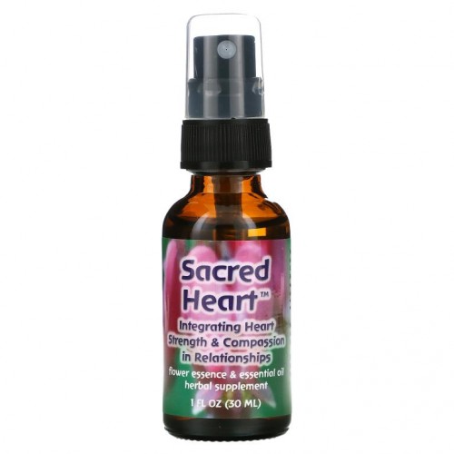 Flower Essence Services, 성심, 플라워 에센스 & 에센셜 오일, 1 fl oz (30 ml)