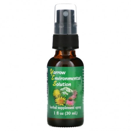 Flower Essence Services, 서양 톱풀 인바이어런먼털 솔루션 스프레이, 30ml(1fl oz)
