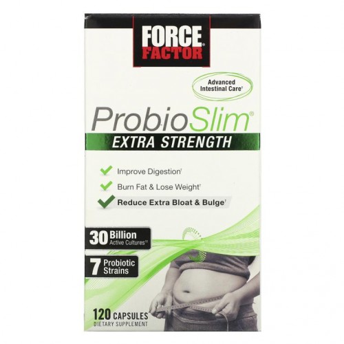 Force Factor, ProbioSlim, 엑스트라 스트렝스, 300억 CFU, 캡슐 120정