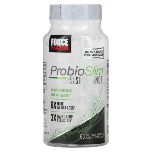 Force Factor, ProbioSlim, 차세대 SLIMVANCE 함유, 베지 캡슐 60정