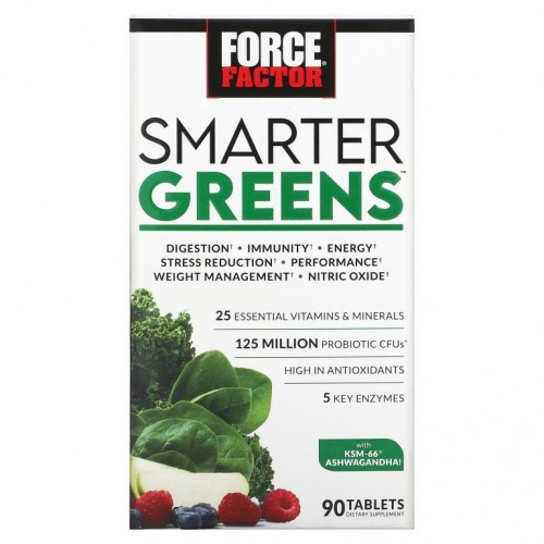 Force Factor, Smarter Greens, 90정