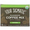 Four Sigmatic, 머쉬룸 커피 믹스, 차가버섯 함유, 디펜드, 미디엄 로스트, 10팩, 팩당 2.5g(0.09oz)