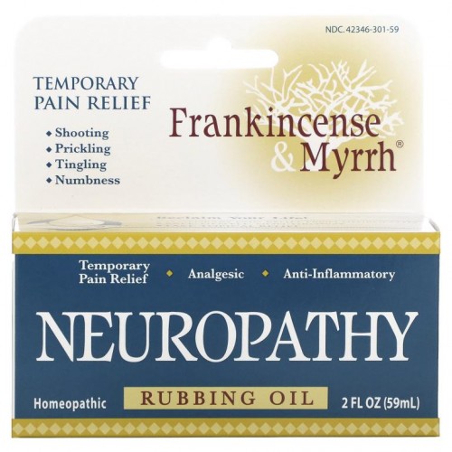Frankincense & Myrrh, 유향 & 몰약, 신경병, 러빙 오일, 2 액량 온스 (59 ml)