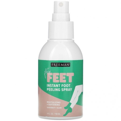 Freeman Beauty, 플러티 핏, 즉각적인 풋 필링 스프레이, 코코넛 + 알로에, 118ml(4fl oz)