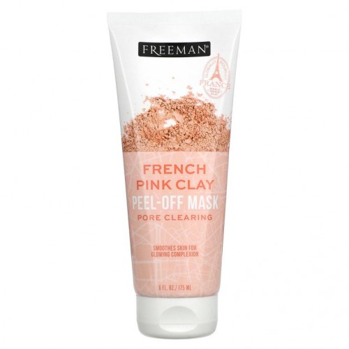 Freeman Beauty, 프렌치 핑크 클레이 필오프 뷰티 마스크, 175ml(6fl oz)