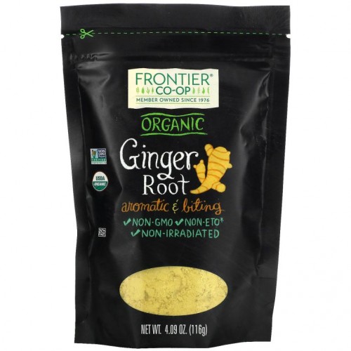 Frontier Co-Op, 유기농 생강 뿌리, 116g(4.09oz)