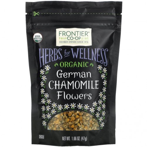 Frontier Co-Op, Organic German Chamomile Flowers, 1.66 oz (47 g)