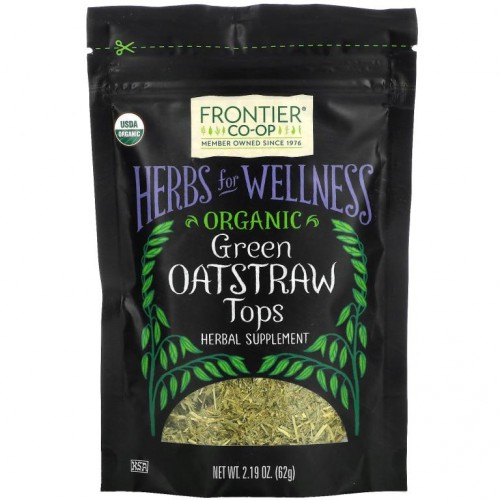 Frontier Co-Op, Organic Green Oatstraw Tops, 2.19 oz (62 g)