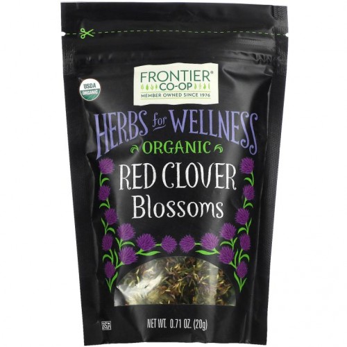 Frontier Co-Op, Organic Red Clover Blossoms, 0.71 oz (20 g)