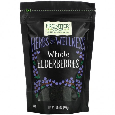 Frontier Co-Op, Whole Elderberries, 8 oz (227 g)