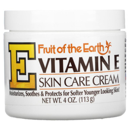 Fruit of the Earth, 비타민 E, 스킨 케어 크림, 4oz(113g)