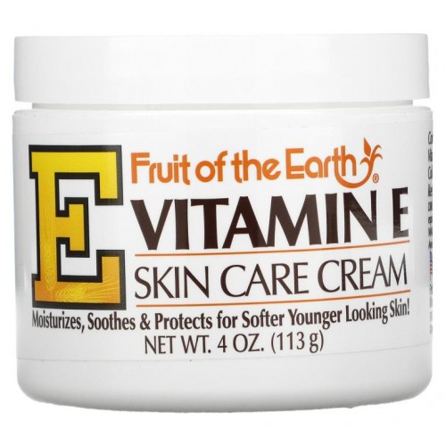 Fruit of the Earth, 비타민 E, 스킨 케어 크림, 4oz(113g)