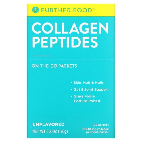Further Food, 콜라겐 펩타이드, 무맛, 22팩, 각 8g(0.28oz)