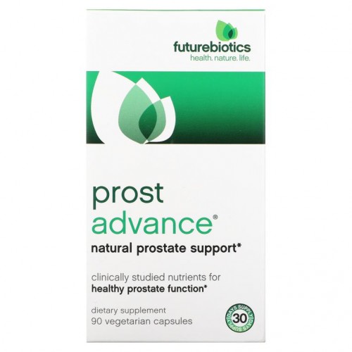 FutureBiotics, ProstAdvance, 천연 전립선 건강 증진, 식물성 캡슐 90정
