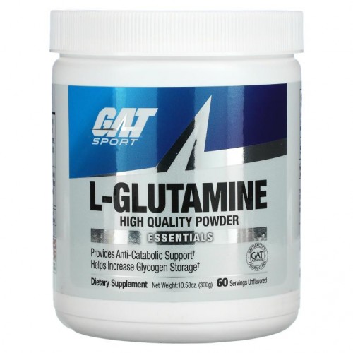 GAT, L-글루타민, 무맛, 300g(10.58oz)